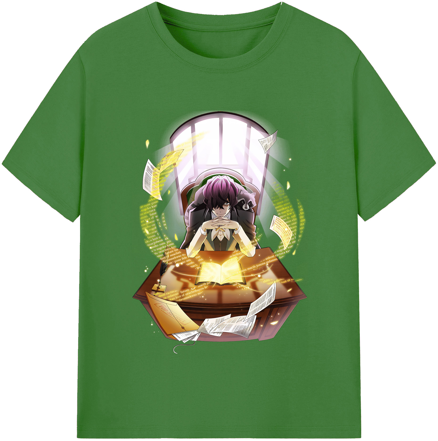 （画像用） 文豪ストレイドッグス Bungo Stray Dogs レディースカジュアルプリントTシャツ（綿100％）